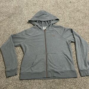 victoria secret pink gray zip up